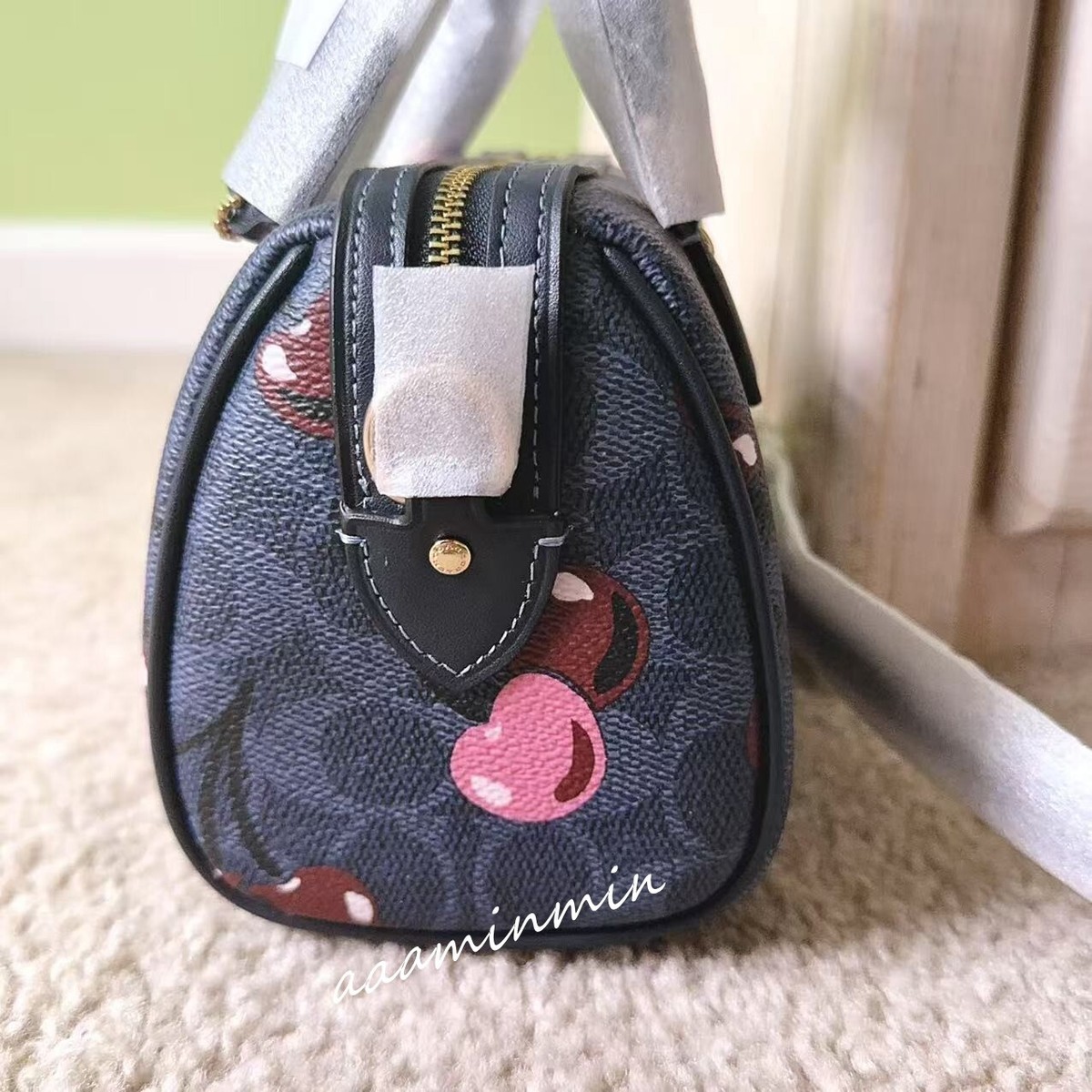 NWT Coach Mini Rowan Crossbody Bag In Signature Canvas With