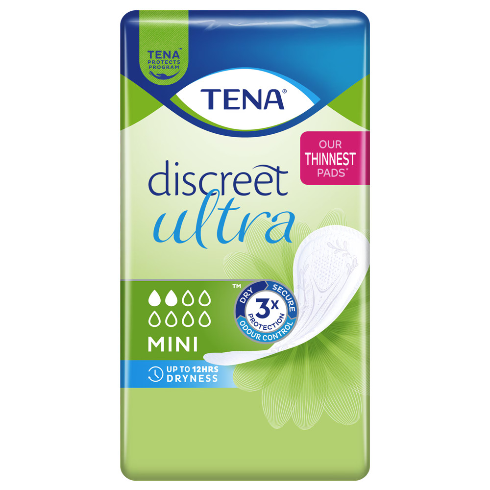 TENA Discreet Pad Mini pads 20 Pack Bladder Leak Protection Absorbent Pads - Image 3