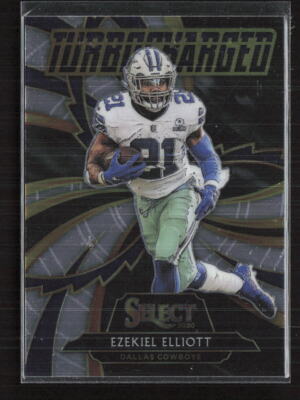 2020 Panini Select #T3 Ezekiel Elliott Turbocharged Dallas Cowboys (E)