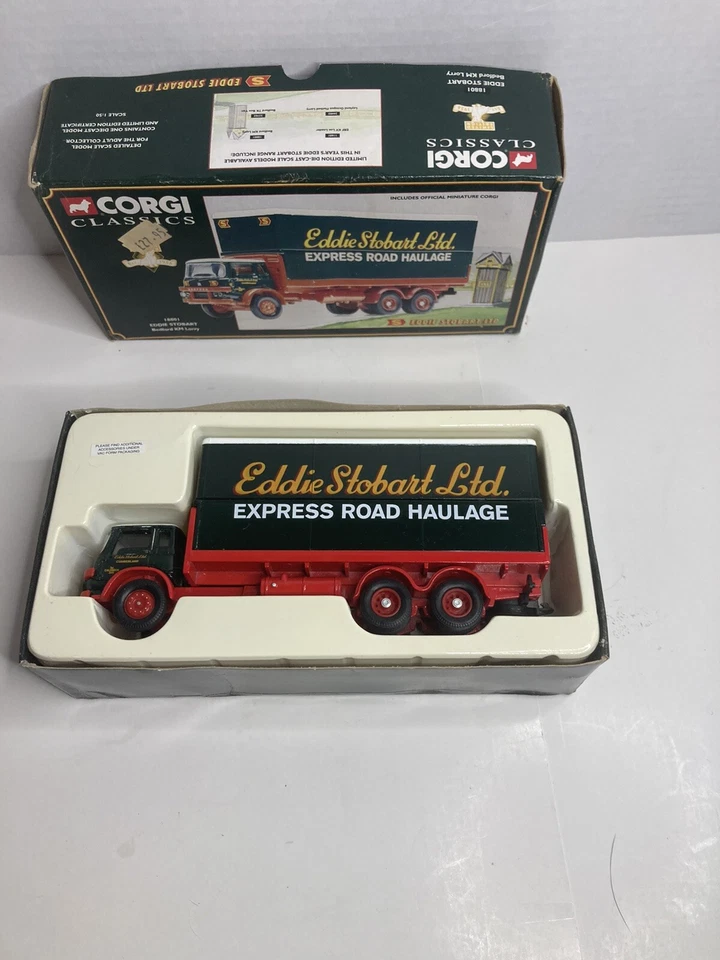 Corgi No.18801 -Bedford KM Lorry - Eddie Stobart-Boxed With COA Box Worn - Image 2 of 4