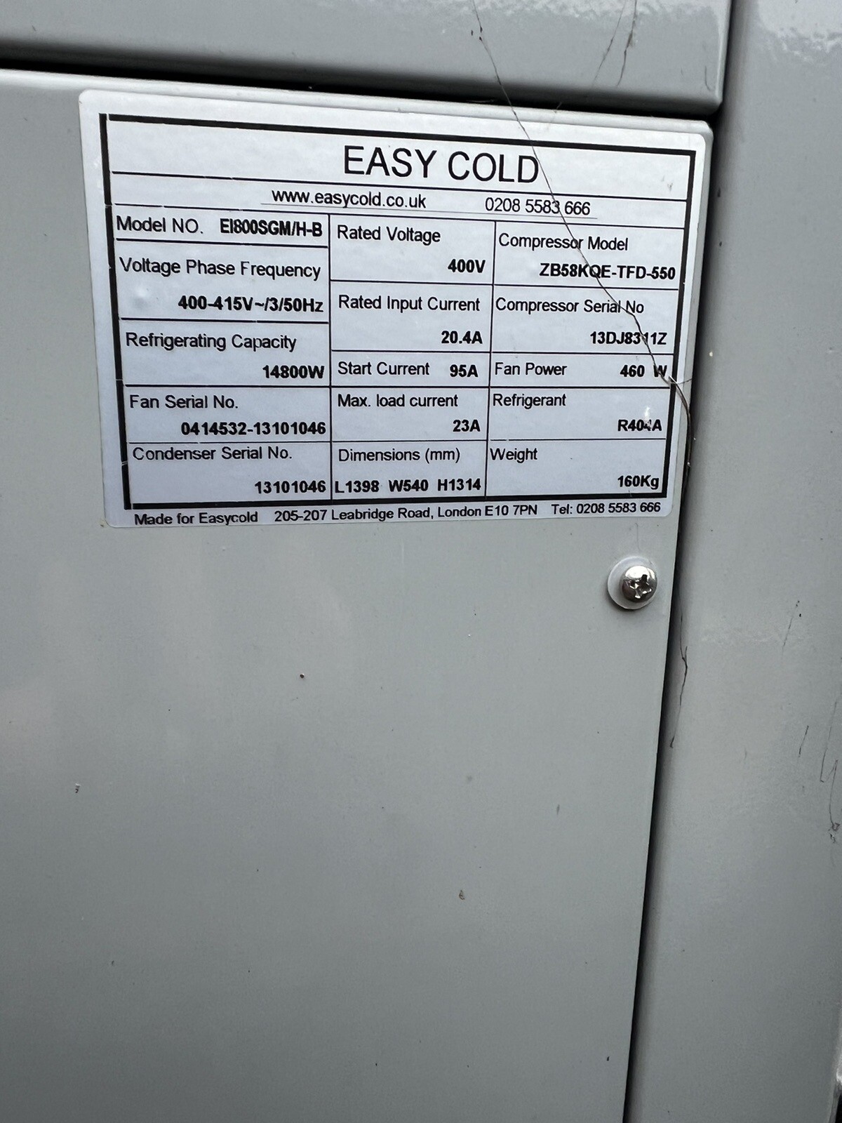 commercial chiller fridge eBay