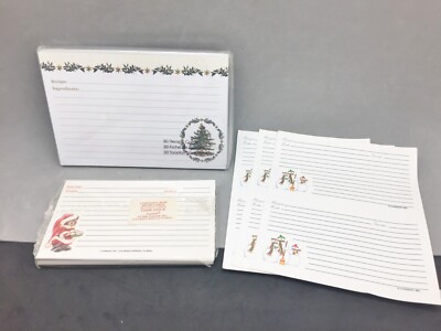 Christmas Recipe Card Lot 68 Spode Gibson & Current 5''x3'' & 6''x4'' Santa Bear