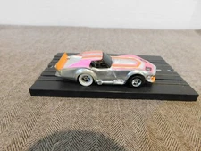 Tyco Ho Slot Car Corvette Pink & Chrome