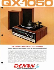 Denon - QX-1050 Stereo System - Original Sales Brochure - 