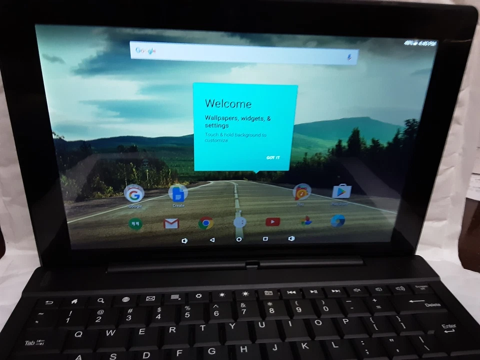 Tableta + teclado Smartab ST1009X 2 en 1 10''32GBQuad-core android 6.0 negro, adeudado previamente Foto 3 de 4