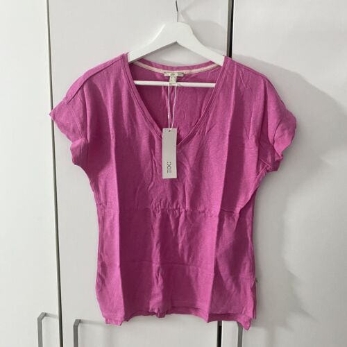 edc by Esprit T-Shirt Size XS Pink - Imagen 1 de 8