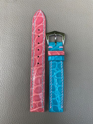 Genuine leather Skin Watch Strap Band size 15 16 17 18 19 20 21 22 23 24 25 26mm - Picture 7 of 13