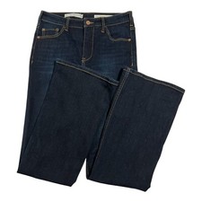 Pilcro Button Hem Detail High-Rise Bootcut Jeans Pants Size 27 ANTHROPOLOGIE ECU