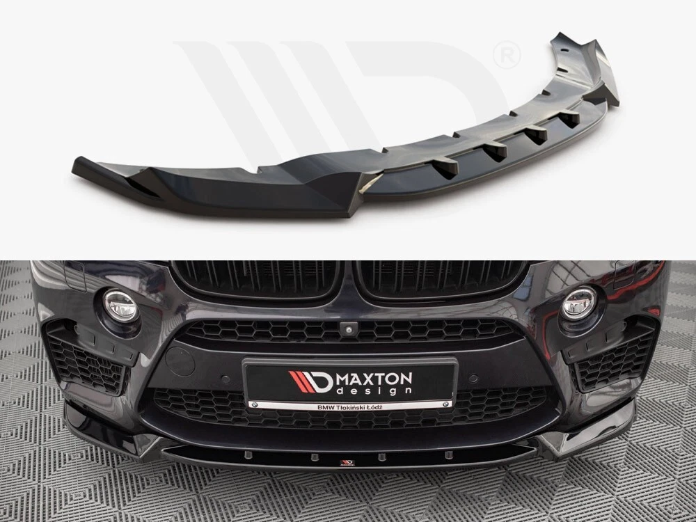 For BMW X5M F15 / X6M F86 Front Diffuser Diffusor V1 Maxton Design 