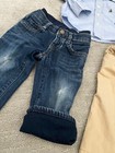 Lot of 3 GAP Boy 12-18 month Denim Button Up Shirt & Pants &Jeans 3 piece set — photo 9