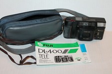 Fuji DL-400 Tele Compact Camera Drop-In Loading Pre-Winding with Case  Manual