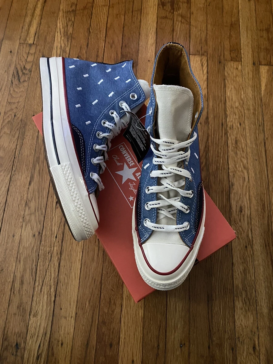 Converse Chuck Taylor 1970s High Indigo Boro Blue Denim 171064C Size 8 NWT | eBay