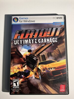 Flatout Ultimate Carnage Video Game (Windows PC DVD, 2008) Complete