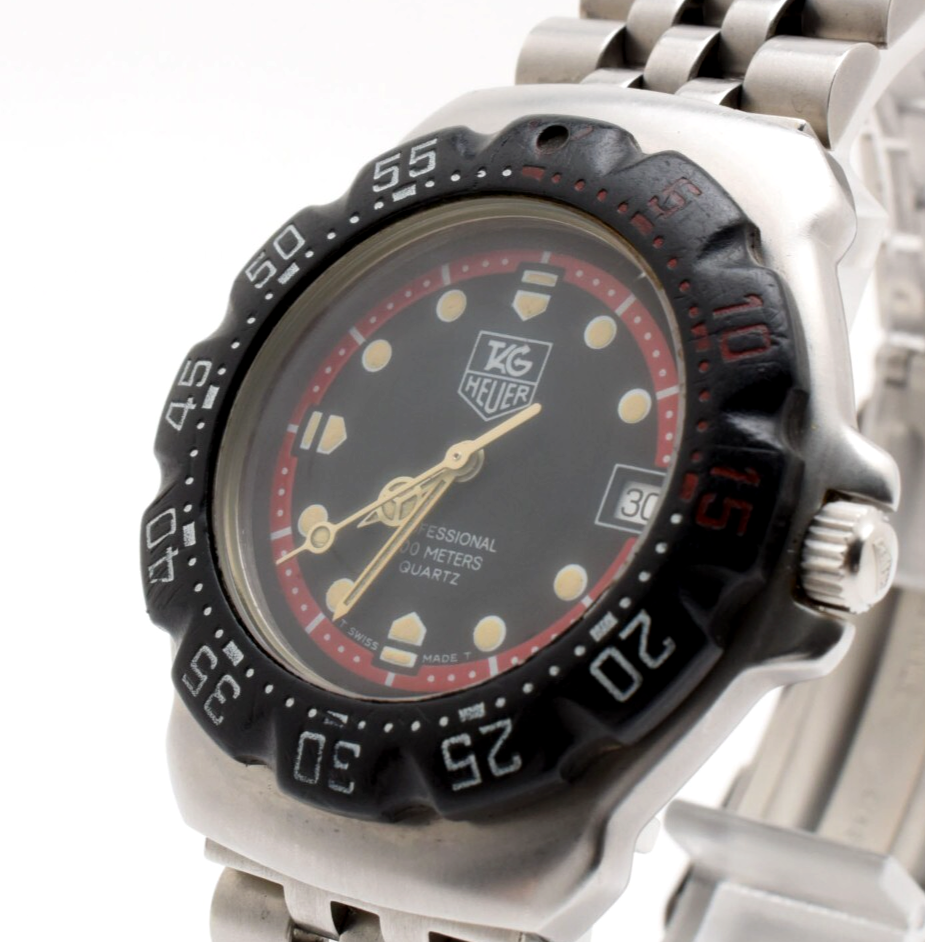 ⏯️ Vintage [EXC+5] TAG Heuer Formula 1 WA1214 Black Men's