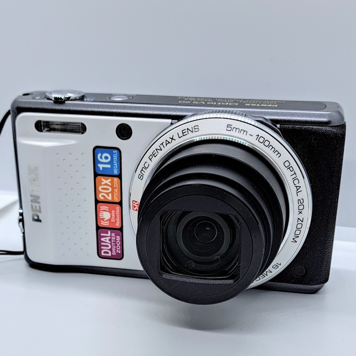PENTAX Optio VS20 Brilliant White 16.0 MP Digital Camera Lot