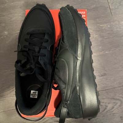 NEW Nike Waffle Debut Mens 11.5 Triple Black DH9522-002 Athletic