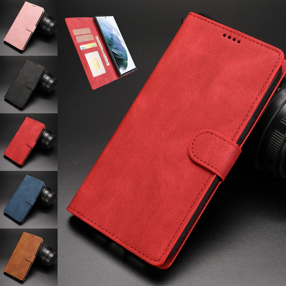 For Samsung A14 A54 5G A51 A71 A13 A33 A32 A42 A52 A72 Leather Wallet Flip Case - Image 4 of 4