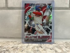 2026 Bowman Baseball - Chrome - Electric Sluggers - Bryce Harper Phillies # ES-6