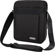 Borsello Uomo Tracolla in Tela Con Multi-Scomparti (Compatibile Con Tablet Ipad 