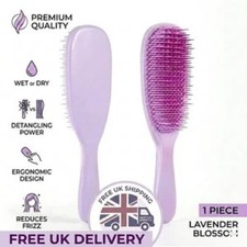 Tangle Teezer The Ultimate Detangler Hairbrush STRAIGHT CURLY - BLACK/BLACK...