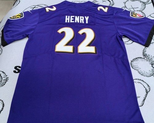 YOUTH BALTIMORE RAVENS Derrick Henry #22 White Stitched Jersey SZ