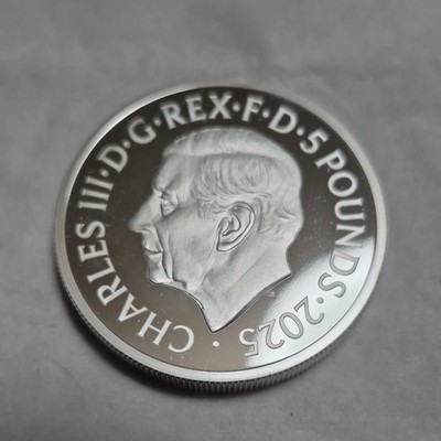 Rare 2 Oz Fine Silver 2025 5 Pound Proof Coin The Shot Heard Round the World $