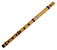 Handmade Natural Bamboo Flute Woodwind Musical Instrument Bansuri A Scale 15"