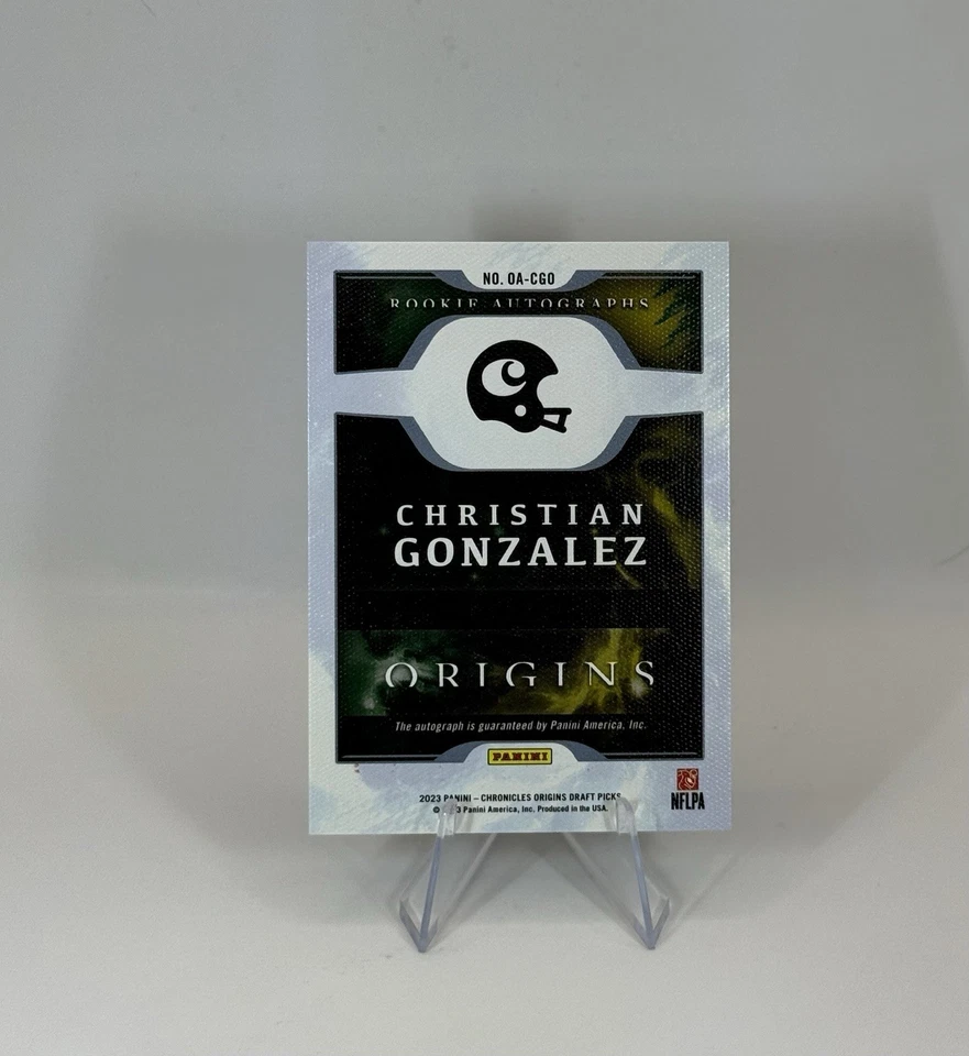CHRISTIAN GONZALEZ /199 Origins Auto Red 2023 Panini Chronicles DP #OA-CGO - Image 2 of 4