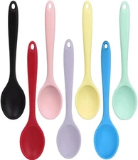 (Free Duty Tax) 7PCS Silicone Serving Spoons Set,Vituer Heat Resistant Kitch