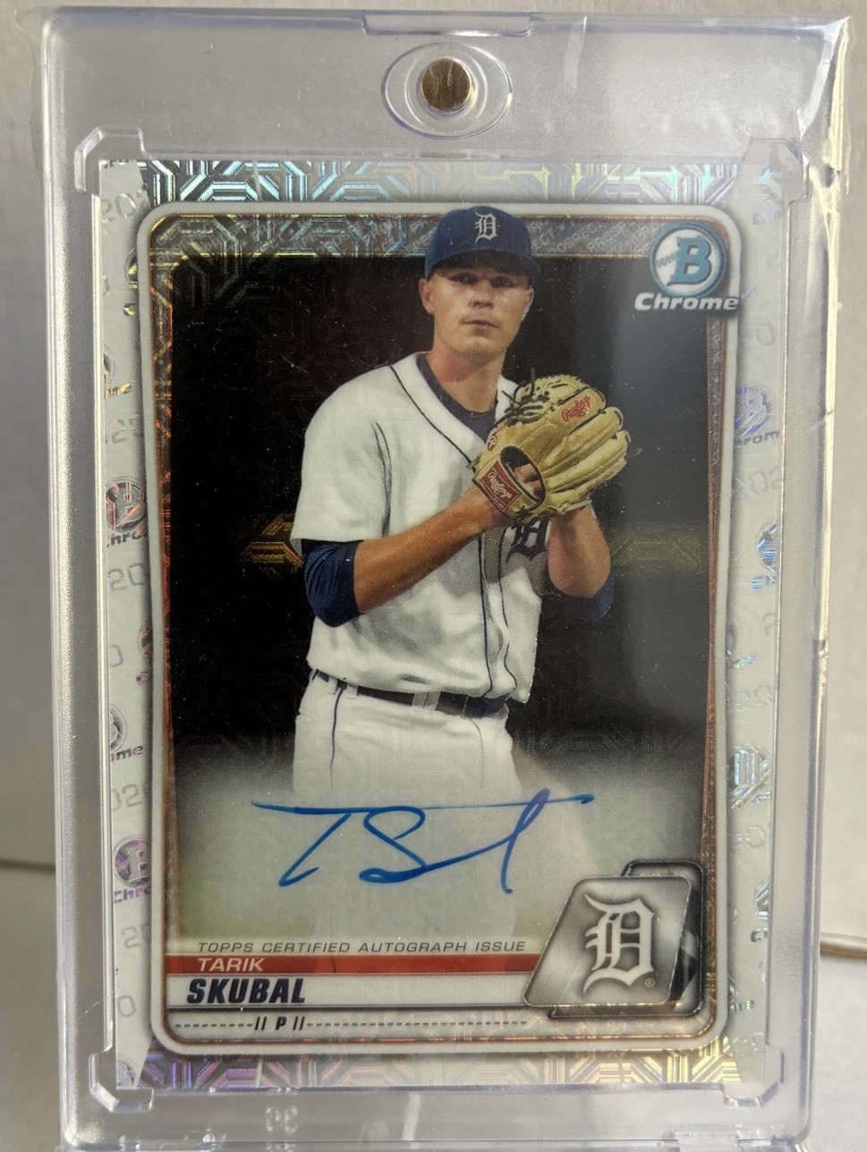 2020 Bowman - Mega Box Chrome Mojo Autographs Tarik Skubal #BMA-TS (AU, RC)