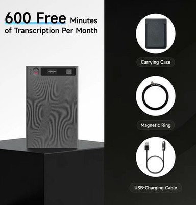 AI Notetaker Voice Recorder 64GB | Transcription + Translation