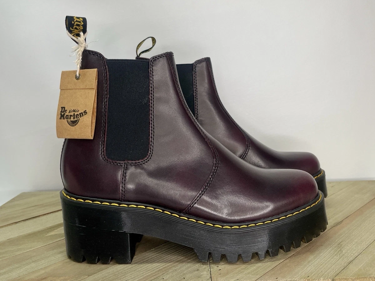Dr. Martens Low (1-1.9 in) Heel Height Red Boots for Women for