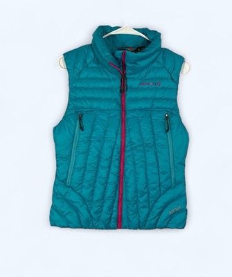 Merrell Connectivity Down Quilted Puffer Blue 800 Full Zip Ski Vest Women's S
