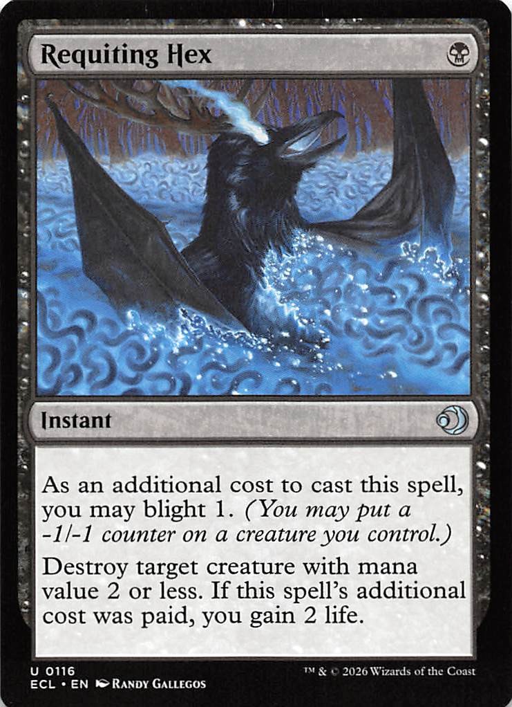 Requiting Hex 116 Lorwyn Eclipsed Magic the Gathering