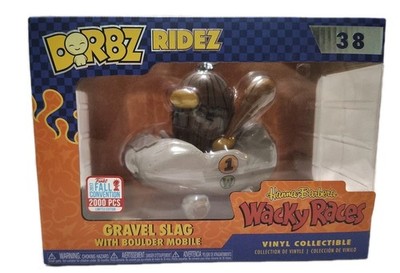 Funko Dorbz Ridez: Wacky Races-Gravel Slag w/ Boulder Mobile 2017 NYCC 2000 Pcs.