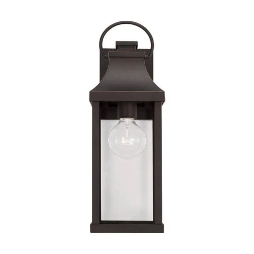 Capital Lighting Bradford 17 in. 1-Light Bronze Outdoor Wall Lantern Sconce - Picture 6 of 9
