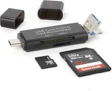 USB C SD Card Reader for Android and PC, Micro SD Card to USB Adapter, Micro SD