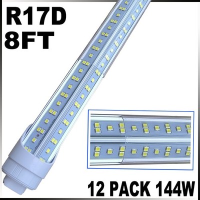 T8 8Ft R17d HO Led Tube Light Bulbs 6500K 144W Rotatable 8Foot Led Shop Lights		