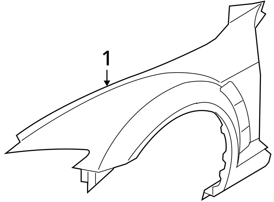 (LOCAL PICKUP ONLY) 04 05 06 07 08 Mazda MAZDA RX8 Fender Passenger - Imagem 4 de 4