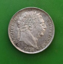 1816 George III Silver Sixpence Coin #2451c