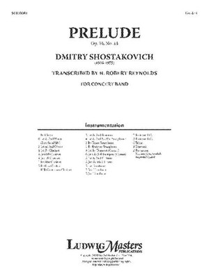 Präludium h-Moll: Dirigentenpartitur von Dmitri Schostakowitsch (Englisch) Taschenbuch B