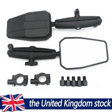 Pair Motorcycle Rearview Mirror Adventure Mirrors Combos Folding For UTV/ATV