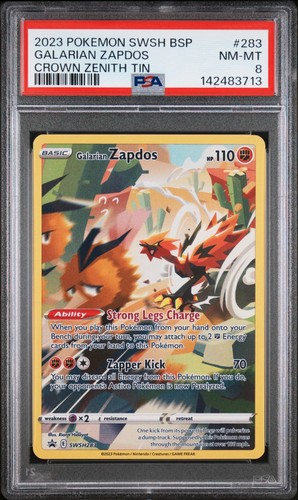 Galarian Zapdos graded PSA 8 for sale on eBay