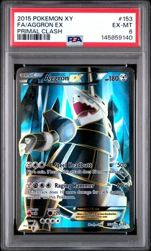 2015 Pokemon XY Primal Clash 153 Aggron Ex PSA 6 145859140