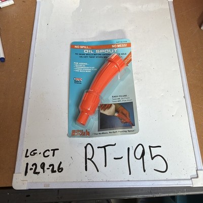Spill Saver On/Off Spout Motor Oil, Trans Fluid No Spill Part NO. 10100. New. ￼