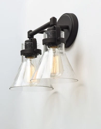 Maxim 26112 Seafarer 15" Seedy Glass Bathroom Light - Picture 9 of 13