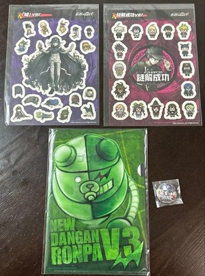 Danganronpa V3 Mystery File Sticker Badge Set Limited Edition Collection