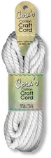 Pepperell Cara's Cotton Craft Cord 6mmx50'-White - CCC6-07
