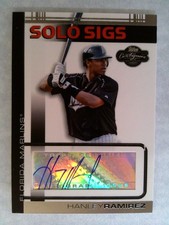 2007 Topps Co-Signers - Hanley Ramirez #SS-HR Solo Sigs Auto Florida Marlins