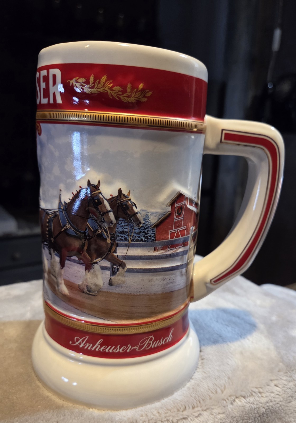 NEW 2025 Limited Edition Budweiser  "The Journey" Holiday Stein  46th Edition 